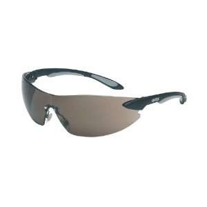 Uvex Ignite Safety Glasses, Black/Silver Frame, Hardcoat Lens Coating 