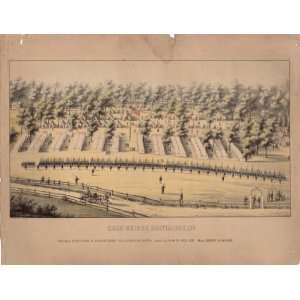  Civil War map Military camps Maryland, Baltimore