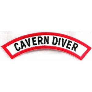 com Cavern Diver Chevron Patch Embroidered Iron On Cave Scuba Diving 
