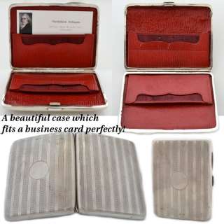   sterling silver fitted card case purse Birmingham assay Edwardian