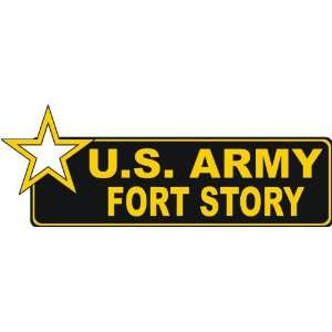  United States Army Fort Story Bumper Sticker Decal 6 6 