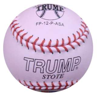   FINCH AUTOGRAPHED SIGNED PINK TRUMP SOFTBALL 4 GOLD PSA/DNA  
