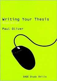   Your Thesis, (1412946891), Paul Oliver, Textbooks   