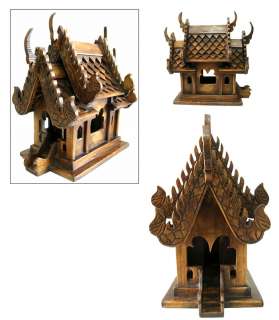 GUARDIAN SPRIT HOUSE HAND CARVED THAI TEAK WOOD BUDDHIST TEMPLE 