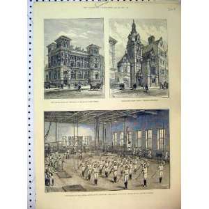   1888 Gymnasium Men Bank England Hamstead Public Baths