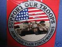 SUPPORT OUR TROOPS 4 BRANCHES MILITARY PATCH 12 NEW  