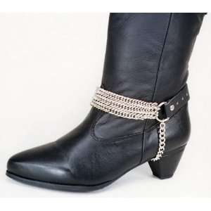 Triple Chain and Leather Boot Strap Each Musical 