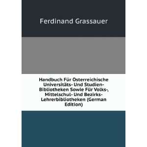   (German Edition) Ferdinand Grassauer  Books