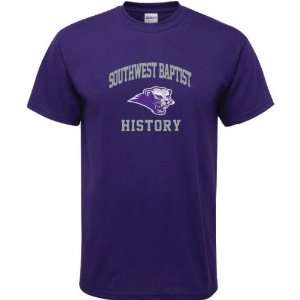  Southwest Baptist Bearcats Purple History Arch T Shirt 