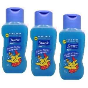  Suave Kids Ocean Clean Body Wash 12 fl oz TEAR FREE(3 Pack 