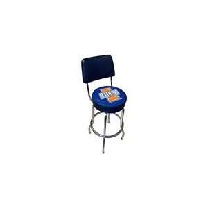   Fan NCAA Commercial Illinois Fighting Illini Bar Stool with Backrest