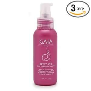  Gaia Pure Pregnancy Belly Oil   3.47 Oz, Pack of 3 Health 