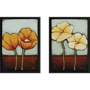   Twin Series Flower Twin Hand Painted on Canvas Art Set Toys & Games