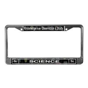  Science Retro Geek License Plate Frame by  
