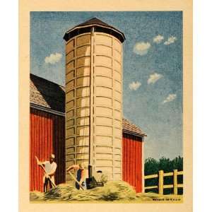   Feed Livestock Fence Farm   Original Color Print