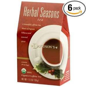 Davidsons Tea Holiday Herbal Seasons, 18 Count Tea Bags (Pack Of 12 