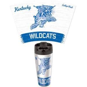 NCAA Kentucky Wildcats Travel Mug   Vintage Style Kitchen 