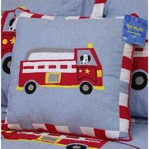  Cotton Fire Truck Pillow