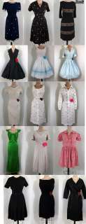   VinTaGe 30s 40s 50s 60s*Lot of 15*Rockabilly DreSS DreSSeS  