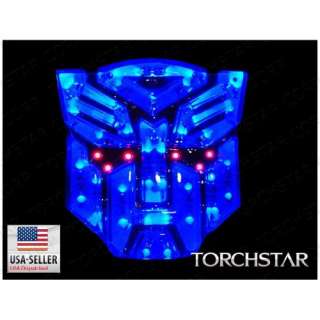   High light LED Transformers Autobots Car Emblem Blue