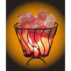  Himalayan Salt Lamp Oval Basket