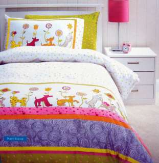 PUPPY Dog PARADE Quilt/Doona Cover Set SINGLE NEW  