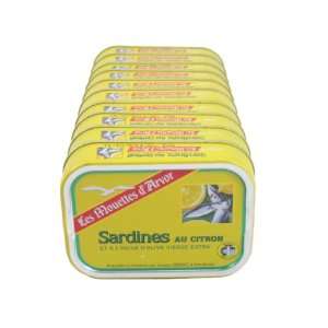 Sardines in Extra Virgin Olive Oil with Lemon (Case of 12 Cans 