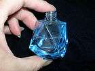 Vintage Light Blue Glass Austria Empty Perfume Bottles p81   no cap