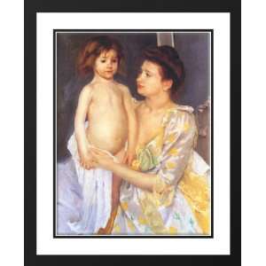 Cassatt, Mary, 28x36 Framed and Double Matted Jules Being Dried by His 