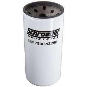 Schroeder SBF 7500 8Z25B Best Fit Spin On Filter, Micro Glass, Removes 