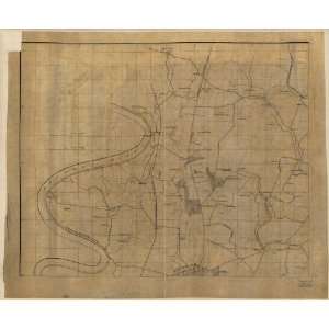  Civil War Map Northwest, or no. 1 sheet of preliminary map 