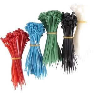 GE 50724 Cable Ties, Plastic Assorted Sizes, 1000 Per Pack 