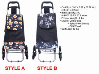 Shopping Grocery Trolley Caddie Cart Backpack Bag Wheel  