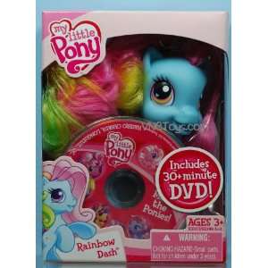  My Little Pony Rainbow Dash w/BONUS 30 Min DVD Toys 