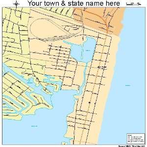  Street & Road Map of Bay Head, New Jersey NJ   Printed 