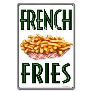  French Fries Metal Sign