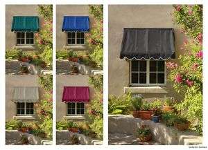 Traditional Retractable Window Awning Black Awnings  