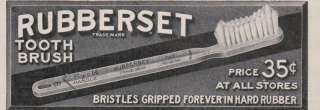 1911 Print Ad Rubberset Tooth Brush Rubberset Trademark  