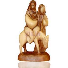  17cm Travel To Egypt Olive Wood Figure 
