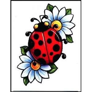  Ladybug & Flowers Temporaray Tattoo Toys & Games
