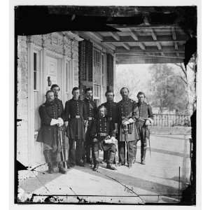  Beaufort,S.C. Gen. Isaac I. Stevens ( ),staff on porch of 