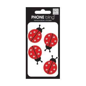   Phone Bling Stickers Lady Bugs; 3 Items/Order Arts, Crafts & Sewing