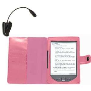  Navitech Pink Leather Flip Open Book Style Carry Case 