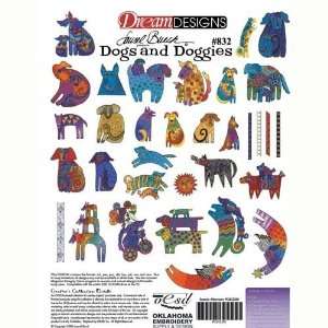  Dogs and Doggies Embroidery Designs by Laurel Burch on a 
