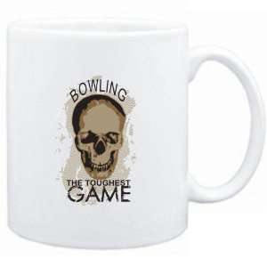  Mug White  Bowling the toughest game  Sports