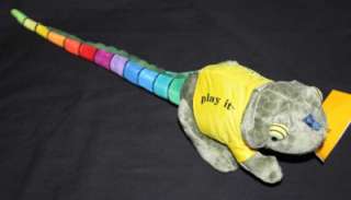Dewey Color Chameleon Lizzard Stuffed Toy Animal NWT  