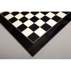    House of Staunton Black Gloss Chess Board   2.25 inch Toys & Games