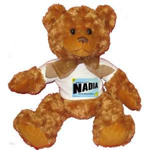  FROM THE LOINS OF MY MOTHER COMES NADIA Plush Teddy Bear 
