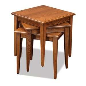 Favorite Finds Stacking Table in Medium Oak (Set of 3 