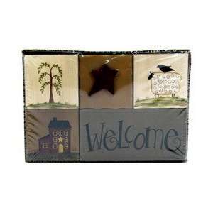  Home Decorations sign block welcome